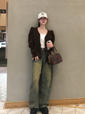 胡熊もえさん(レディース・153cm)の秋コーディネート