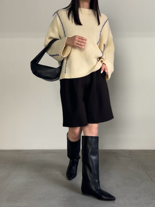 配色リンキングニットトップス（ニット/セーター）｜select MOCA