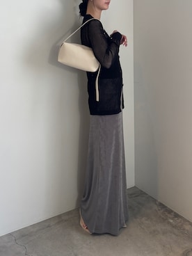 「select MOCA（セレクトモカ）のアイテム（スカート）」を使った、AYAMEさん（レディース・167cm）の春コーディネート