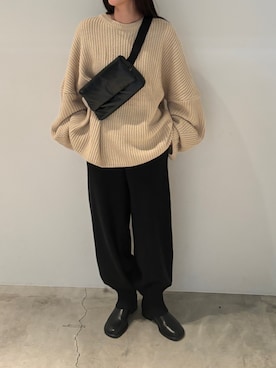 「select MOCA by son（セレクトモカバイソン）のアイテム」を使った、AYAMEさん（骨格ストレート・レディース・167cm）の秋コーディネート