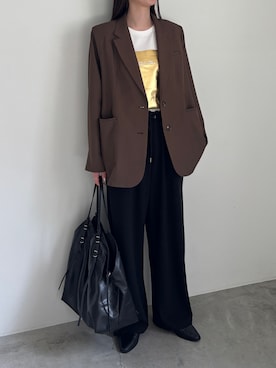 「select MOCA by son（セレクトモカバイソン）のアイテム（ジャケット/アウター）」を使った、AYAMEさん（レディース・167cm）の春コーディネート