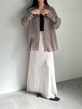 「シンフルコーデ」｜「アイテム（サンダル）」を使った、AYAMEさん（レディース・167cm）の夏コーディネート