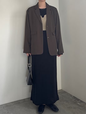 「select MOCA by son（セレクトモカバイソン）のアイテム（ジャケット/アウター）」を使った、AYAMEさん（レディース・167cm）の冬コーディネート