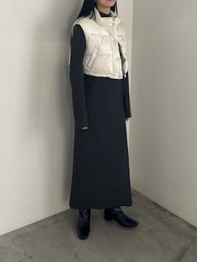 「select MOCA by son（セレクトモカバイソン）のアイテム（ワンピース/ドレス）」を使った、AYAMEさん（レディース・167cm）の秋コーディネート