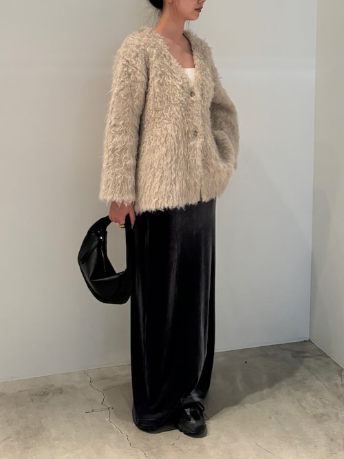 Bokanii ロンカーディガン Dream garden（ドリームガーデン） カーディガン シャギーロングニット