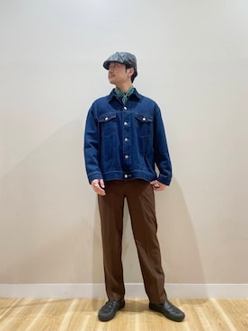 「アイテム（バンダナ/スカーフ）」を使った、kanauさん（メンズ・180cm）の秋コーディネート