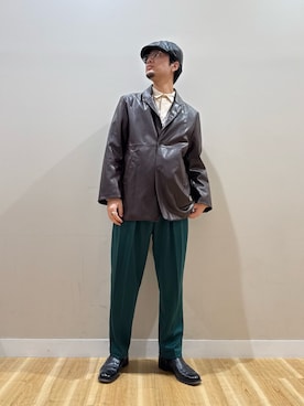 「アイテム（メガネ）」を使った、kanauさん（メンズ・180cm）の秋コーディネート