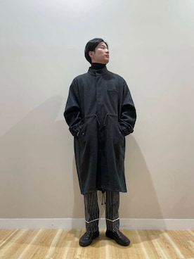 「アイテム（モッズコート）」を使った、kanauさん（メンズ・180cm）の冬コーディネート