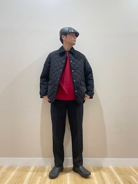 「アイテム（ミリタリージャケット）」を使った、kanauさん（メンズ・180cm）の秋コーディネート