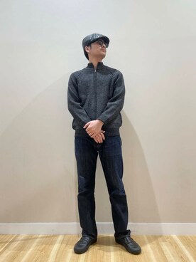 「ITEMS URBANRESEARCH（アイテムズ アーバンリサーチ）のマシンウォシャブルマシュマロドライバーズニット（カーディガン/ボレロ）」を使った、kanauさん（メンズ・180cm）の秋コーディネート