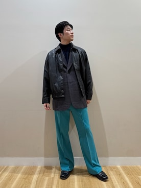 「アイテム（テーラードジャケット）」を使った、kanauさん（メンズ・180cm）の冬コーディネート