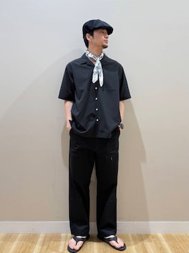 「アイテム（バンダナ/スカーフ）」を使った、kanauさん（メンズ・180cm）の夏コーディネート