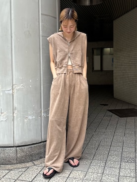 「Ungrid（アングリッド）のアイテム」を使った、髙崎弥生さん（レディース・167cm）の夏コーディネート