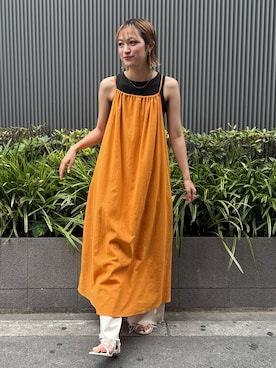 「Ungrid（アングリッド）のアイテム」を使った、髙崎弥生さん（レディース・167cm）の夏コーディネート