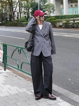 「CONZ（コンズ）のアイテム」を使った、kurumiさん（レディース・166cm）の秋コーディネート