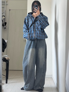 「アイテム（ブルゾン）」を使った、kurumiさん（レディース・166cm）の秋コーディネート