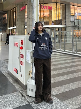 「Knuth Marf（クヌースマーフ）のアイテム」を使った、kurumiさん（レディース・166cm）の冬コーディネート