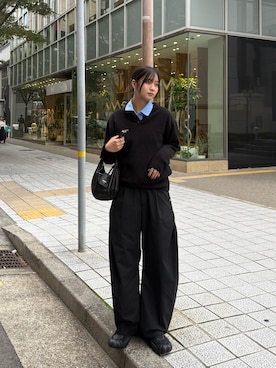 「アイテム（リング）」を使った、kurumiさん（レディース・166cm）の秋コーディネート