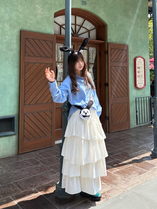 Frene ランダムフリルティアードボリュームスカート ランダム