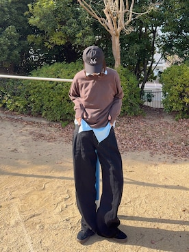 「INTER FACTORY（インターファクトリー）のアイテム（トップス）」を使った、kurumiさん（レディース・166cm）の冬コーディネート