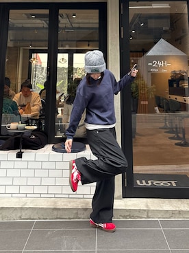 「CONZ（コンズ）のアイテム」を使った、kurumiさん（レディース・166cm）の冬コーディネート