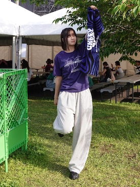 「Java（ジャバ）のアイテム（パンツ）」を使った、kurumiさん（レディース・166cm）の春コーディネート