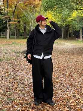 「アイテム（バックパック/リュック）」を使った、kurumiさん（レディース・166cm）の秋コーディネート