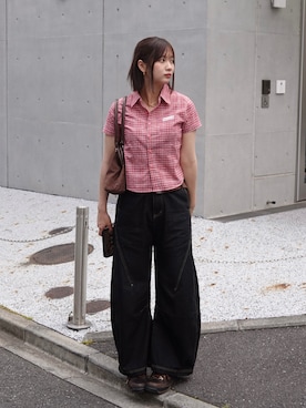 「Timberland（ティンバーランド）のアイテム」を使った、kurumiさん（レディース・166cm）の夏コーディネート