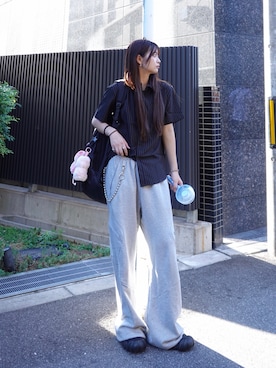 「アイテム（バックパック/リュック）」を使った、kurumiさん（骨格ウェーブ・レディース・166cm）の夏コーディネート