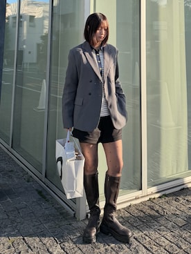 「GANNI（ガニー）のアイテム」を使った、kurumiさん（レディース・166cm）の春コーディネート