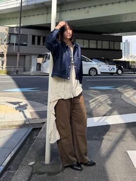 「Knuth Marf（クヌースマーフ）のアイテム」を使った、kurumiさん（レディース・166cm）の春コーディネート