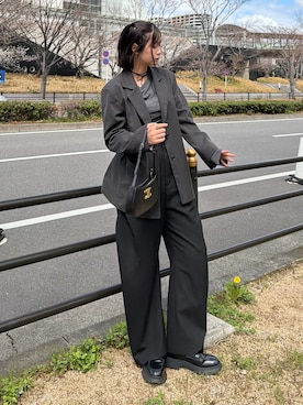 「CONZ（コンズ）のアイテム」を使った、kurumiさん（レディース・166cm）の春コーディネート