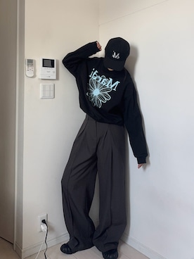 「me+em select（ミームセレクト）のアイテム」を使った、kurumiさん（レディース・166cm）の秋コーディネート