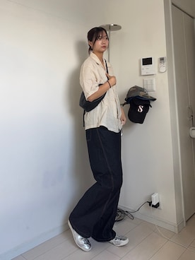 「Onitsuka Tiger（オニツカタイガー）のアイテム」を使った、kurumiさん（骨格ウェーブ・レディース・166cm）の夏コーディネート