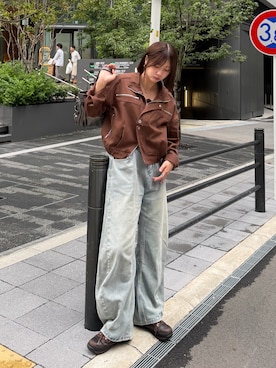 「STANDOIL（スタンドオイル）のアイテム」を使った、kurumiさん（レディース・166cm）の秋コーディネート