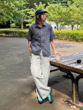 「Supreme （シュプリーム）のアイテム」を使った、kurumiさん（レディース・166cm）の夏コーディネート