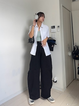 「Onitsuka Tiger（オニツカタイガー）のアイテム」を使った、kurumiさん（骨格ウェーブ・レディース・166cm）の夏コーディネート