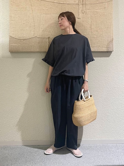 ウェザーワッシャーサルエルパンツ