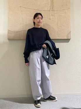 「アイテム（カバーオール）」を使った、haginoさん（レディース・152cm）の秋コーディネート