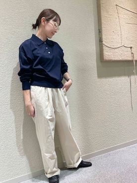 「ナチュラル」｜「アイテム（トレンチコート）」を使った、hagino421さん（レディース・152cm）の春コーディネート