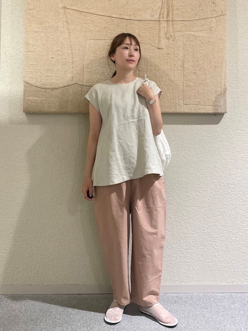 コットンレース巾着バッグ