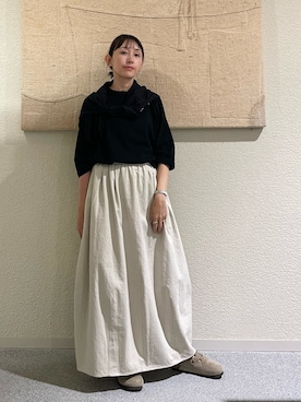 「アイテム（バンダナ/スカーフ）」を使った、hagino421さん（レディース・152cm）の夏コーディネート