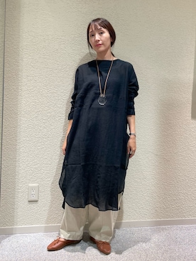 「アイテム（チュニック）」を使った、hagino421さん（レディース・152cm）の夏コーディネート