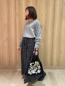 「きれいめコーディネート」｜haginoさん（レディース・152cm）の冬コーディネート