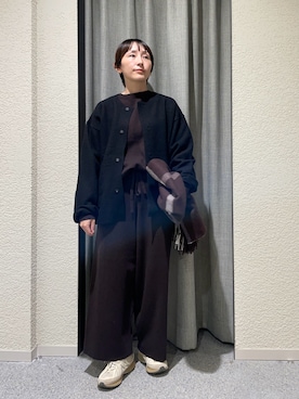 「アイテム（マフラー）」を使った、haginoさん（レディース・152cm）の秋コーディネート