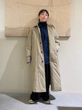 「アイテム（カバーオール）」を使った、haginoさん（レディース・152cm）の秋コーディネート