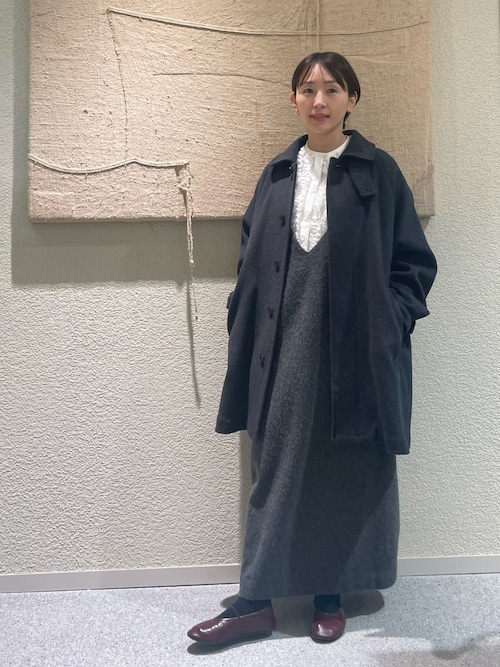 セール】Vネックウールシャギーワンピース（ワンピース）｜かぐれ