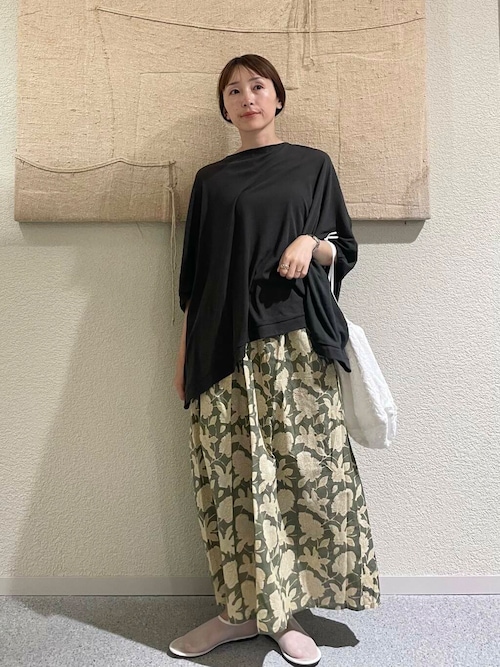 コットンレース巾着バッグ