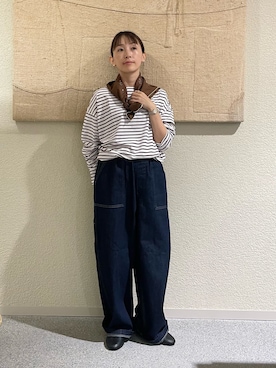 「アイテム（財布/小物）」を使った、haginoさん（レディース・152cm）の秋コーディネート