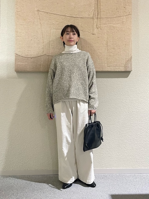 かぐれ　コットンウールテレコタートルカットソー カグレ かぐれ コットンウールテレコタートルカットソー （オフ